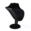 Bust Shaped MDF Covered with Velvet Jewelry Set Display Stands AJEW-U002-01B-2