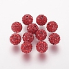 Polymer Clay Rhinestone Beads X-RB-K050-10mm-C22-1