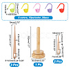1 Set Wooden Big Eye Knitting Needles DIY-NB0009-58-2