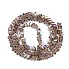 Electroplate Transparent Glass Beads Strands EGLA-Q139-01A-A06-2