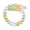 Electroplate Transparent Glass Beads Strands GL-CBADAFE-01D-3