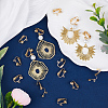 46Pcs Brass Clip-on Earring Converters Findings KK-SC0003-68-4