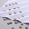 Silver Color Plated Alloy Rhinestone European Beads CPDL-X0001-02-5