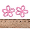 Spray Painted Alloy Flower Multi-Strand Links PALLOY-Q464-01G-3