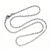 Non-Tarnish 304 Stainless Steel Boston Link Chain Necklace NJEW-S420-006A-P-4