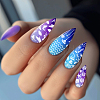 Stainless Steel DIY Nail Art Templates MRMJ-WH0092-093-4