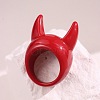 Devil Horn Resin Finger Rings FS-WG03E69-01-1