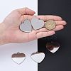 Tarnish Resistant 304 Stainless Steel Pendants STAS-I140-10B-S-6