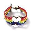 Rainbow Pride Bracelet BJEW-F424-02-1