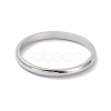 Non-Tarnish 2mm Polished Plain Dome Finger Ring for Girl Women LS-RJEW-C012-05F-P-2