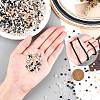 6 Colors Flat Round Handmade Polymer Clay Beads CLAY-PH0001-40B-02-6