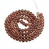 Baking Paint Transparent Glass Beads Strands DGLA-N006-8mm-11-2