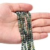 Natural Moss Agate Beads Strands X-GSR4mmC001-4