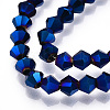 Electroplate Glass Bead Strands X-EGLA-R094-4mm-03-2