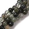 Natural Green Rutilated Quartz Beads Strands G-E561-14-6mm-2
