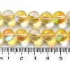 Synthetic Moonstone Beads Strands G-P528-J03-11-4