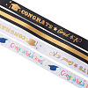 4 Styles Graduation Pattern Polyester Ribbon OCOR-TA0003-31-3