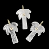 Natural Mixed Stone Carved Pendants G-C282-04-2