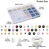 DIY Star & Flower & Letter Acrylic & Plastic Stretch Bracelet Beaded Necklace Making Kit DIY-YW0008-43-3