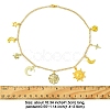 Star Moon Sun 304 Stainless Steel Cable Chain Necklaces NJEW-FS00008-2