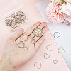 60Pcs 6 Style 304 Stainless Steel Linking Ring STAS-SC0004-53-3