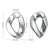 Opaque Spray Painted Acrylic Linking Rings LS-OACR-S021-19B-B02-3