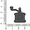 Coffee Alloy Enamel Pendants ENAM-I089-01B-07-3