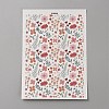 Flower Pattern Polymer Clay Water Transfer Paper DIY-WH0568-73A-1