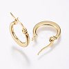 304 Stainless Steel Hoop Earrings X-EJEW-F105-24G-2