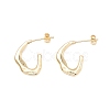 Twist Shape Stud Earrings EJEW-A064-06G-RS-1