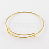 Adjustable Iron Expandable Bangle Making BJEW-R038-G-1