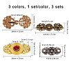 12 Sets 12 Styles Butterfly Flower Bird Alloy Snap Lock Clasps FIND-CA0007-22-2