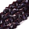 Opaque Glass Beads Strands GLAA-N073-01J-1