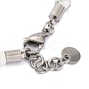 Natural Howlite & Synthetic Magnetic Hematite Anchor Beaded Bracelet BJEW-P339-01P-07-3