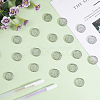 50Pcs Flat Round Glitter Powder Transparent Acrylic Loose Leaf Ring Round Binder Discs DIY-CP0012-15-3