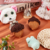 Crochet Woolen Yarn Acorns Pendant Decorations HJEW-WH0007-15-5