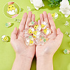 SUNNYCLUE 30Pcs 3 Style Transparent Acrylic Enamel Beads OACR-SC0001-13-3