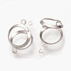 Tarnish Resistant 304 Stainless Steel Open Back Bezel STAS-Q223-12A-2