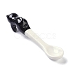 Porcelain Cat Animal Hanging Spoons AJEW-A029-01E-1