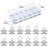 12 Styles 304 Stainless Steel Open Jump Rings Sets DIY-FS0004-13-5