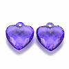 Transparent Acrylic Pendants TACR-T024-03B-936-2