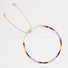 Adjustable Plastic Beaded Slider Bracelets YS6543-6-2