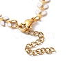 Enamel Ear of Wheat Link Chain Necklace NJEW-P220-02G-05-3