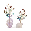 Natural Mixed Gemstone Chips Tree of Life Display Decorations AJEW-JD00015-04-2