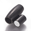 304 Stainless Steel Magnetic Clasps with Glue-in Ends STAS-F212-022B-2