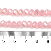 Baking Electroplate Glass Beads Strands DGLA-A039-J8mm-B08-4