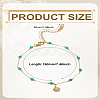 1Pc 316L Surgical Stainless Steel Anklets for Women AJEW-LP0006-74-2