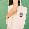 4Pcs 4 Styles Mini Oval Transparent PVC Zipper Coin Purse Wallets Bags with Clasps and Balls AJEW-GO0001-94-5