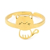 201 Stainless Steel Adjustable Ring for Women RJEW-D082-04B-2
