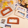 4Pcs 2 Colors Rectangle Wooden Bag Handles FIND-PH0059-90A-4